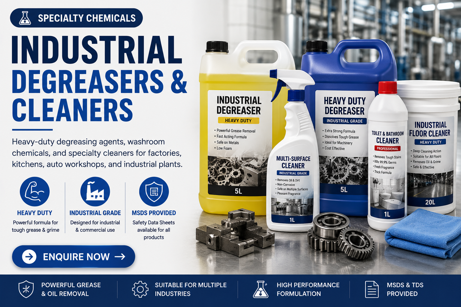 Industrial Degreasers & Cleaners